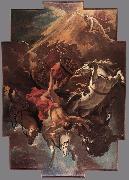 RICCI, Sebastiano Fall of Phaeton oil on canvas